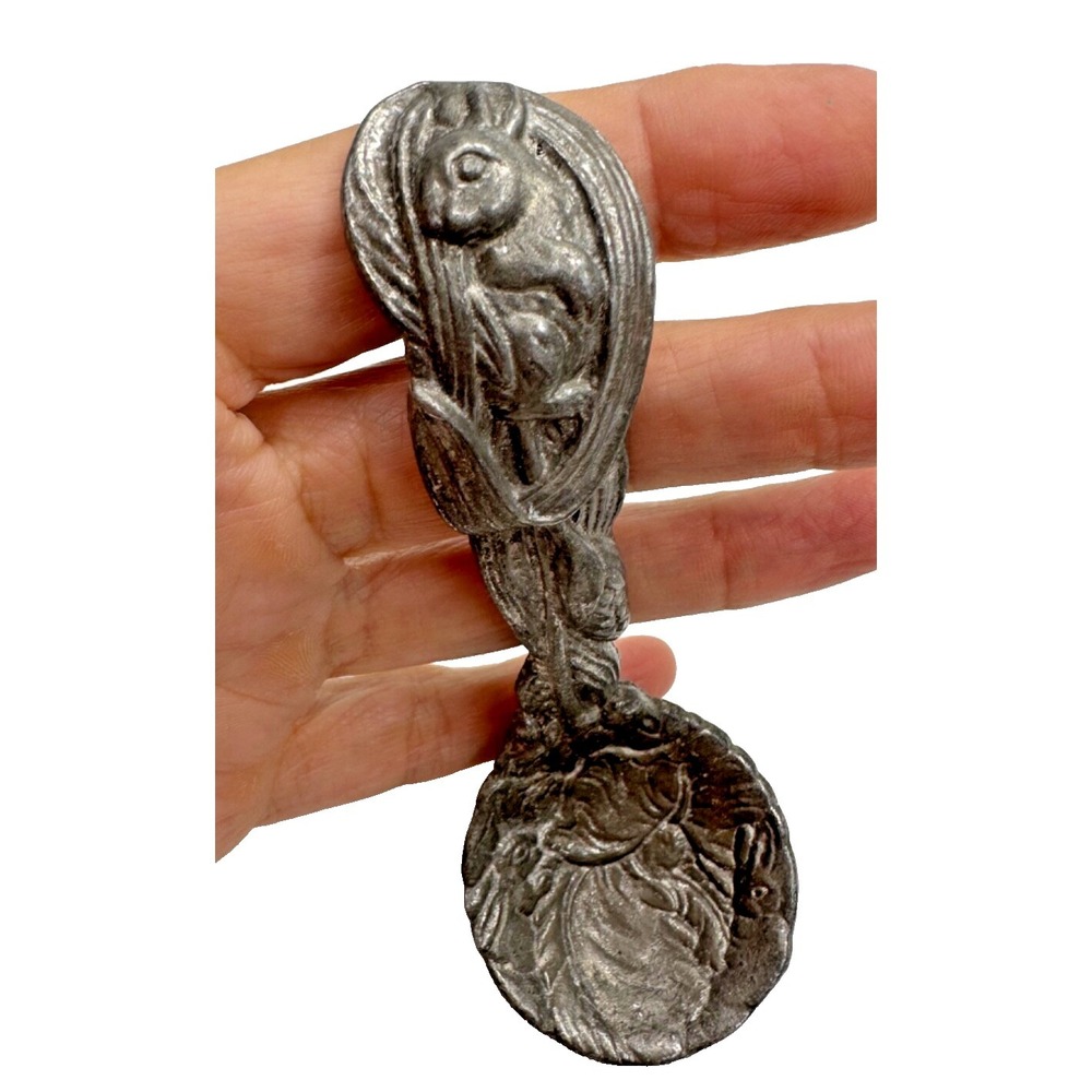 Arthur Court Bunny Spoon Rabbit Cast Aluminum Sauce Gravy Vintage 1993